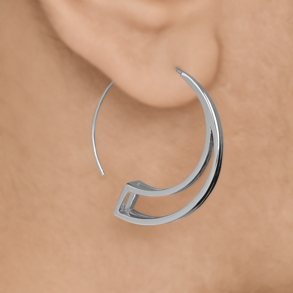 Angular Arches - Hoop Earrings - Aliame